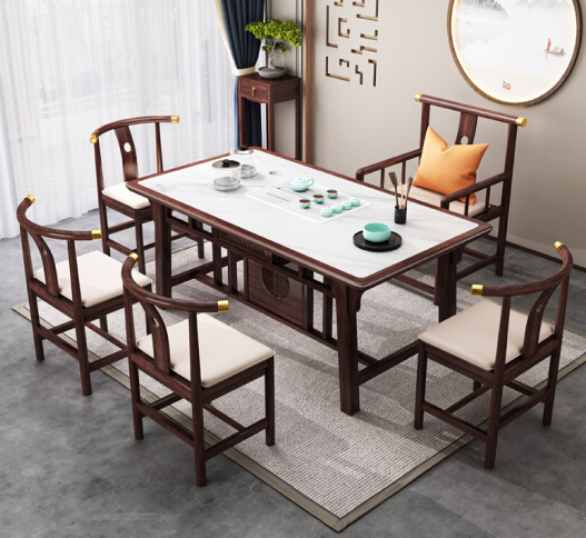 新中式茶桌椅组合