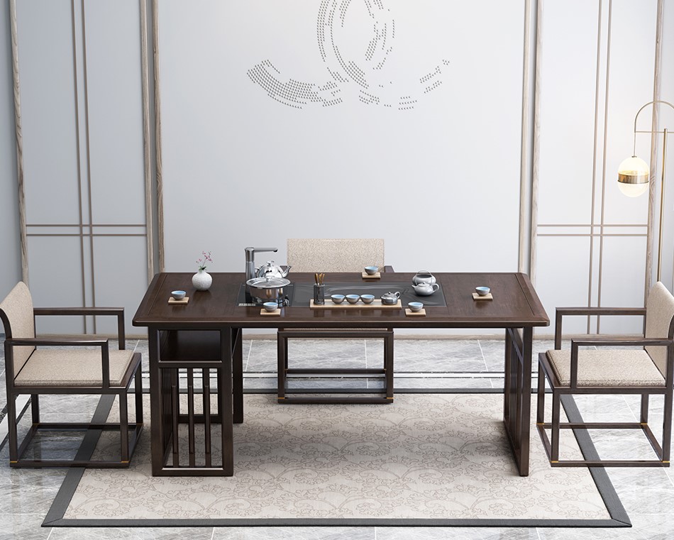 新中式茶桌椅组合