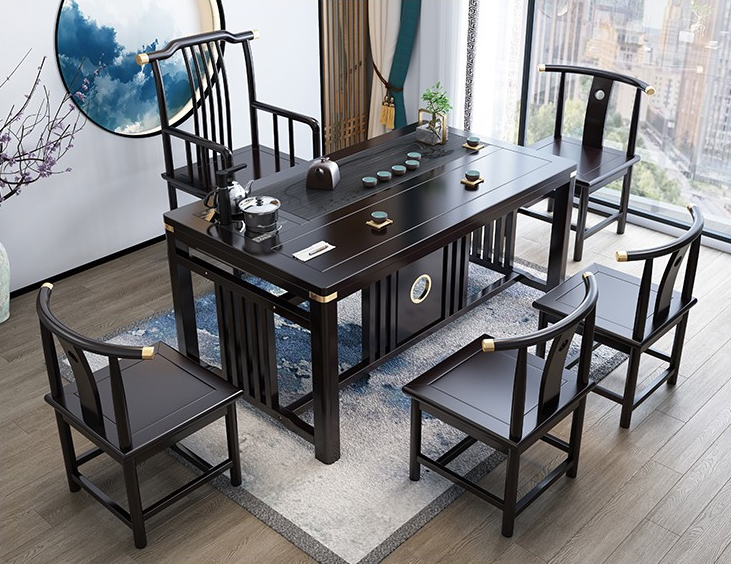 新中式茶桌椅组合