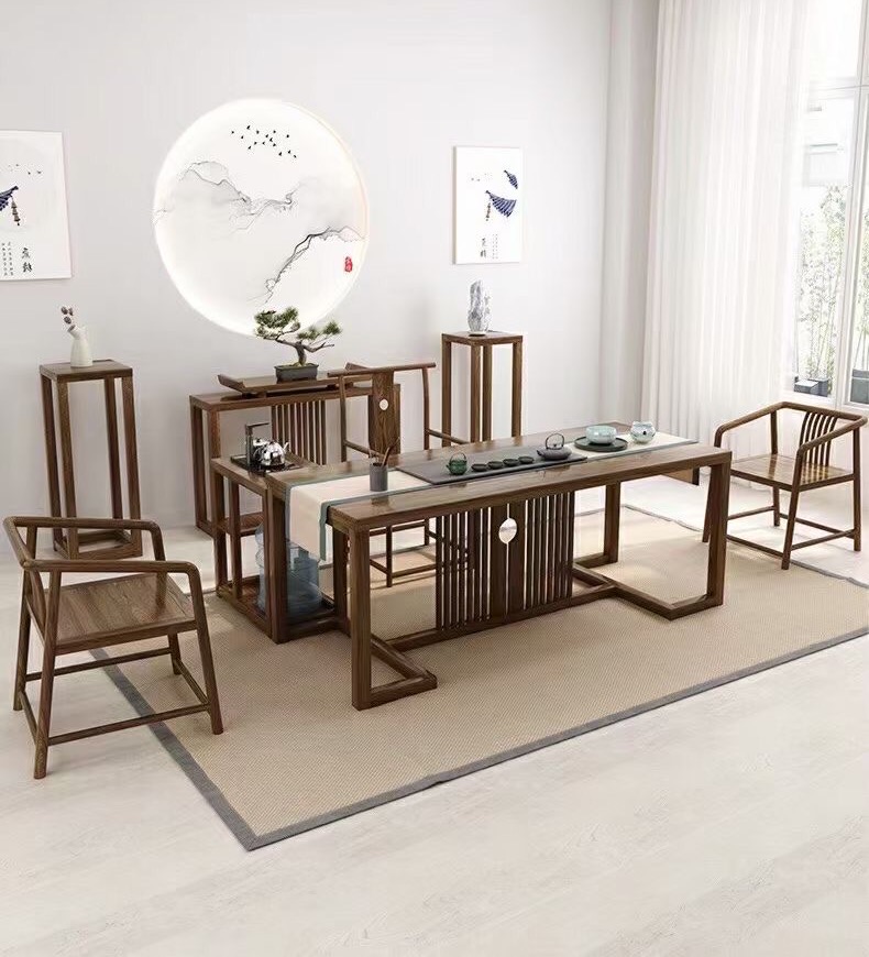 新中式茶桌椅组合