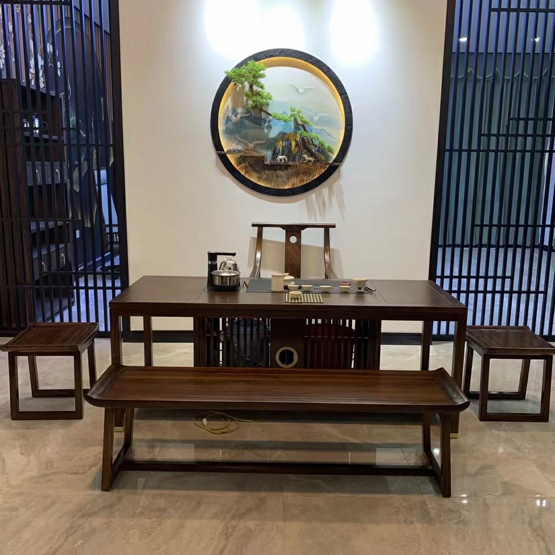 新中式茶桌椅组合