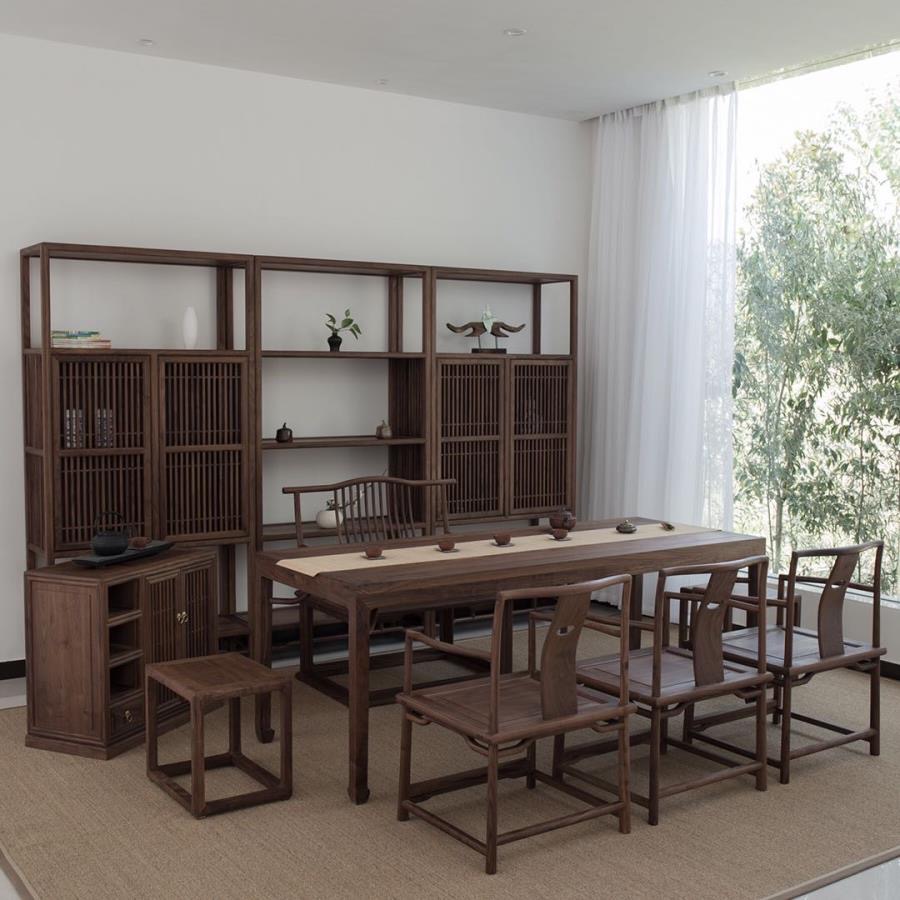 新中式茶桌椅组合