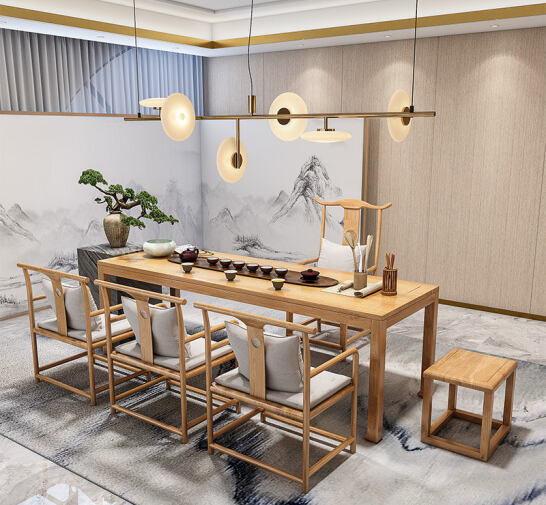 新中式茶桌椅组合