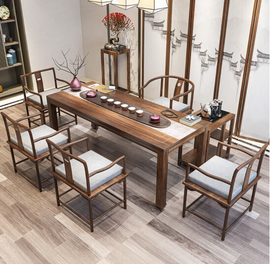 新中式茶桌椅组合