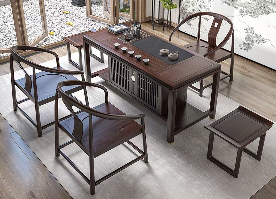 新中式茶桌椅组合