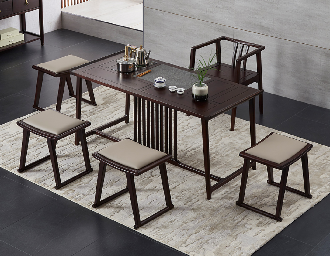 新中式茶桌椅组合