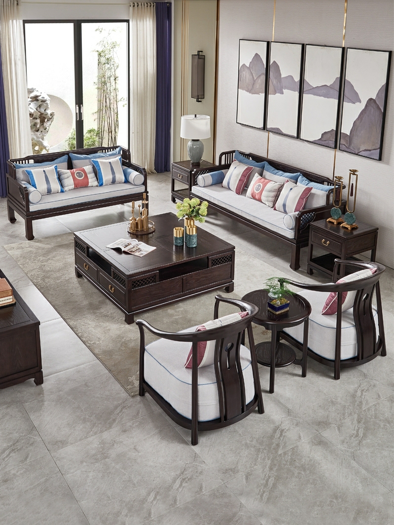 新中式沙发组合