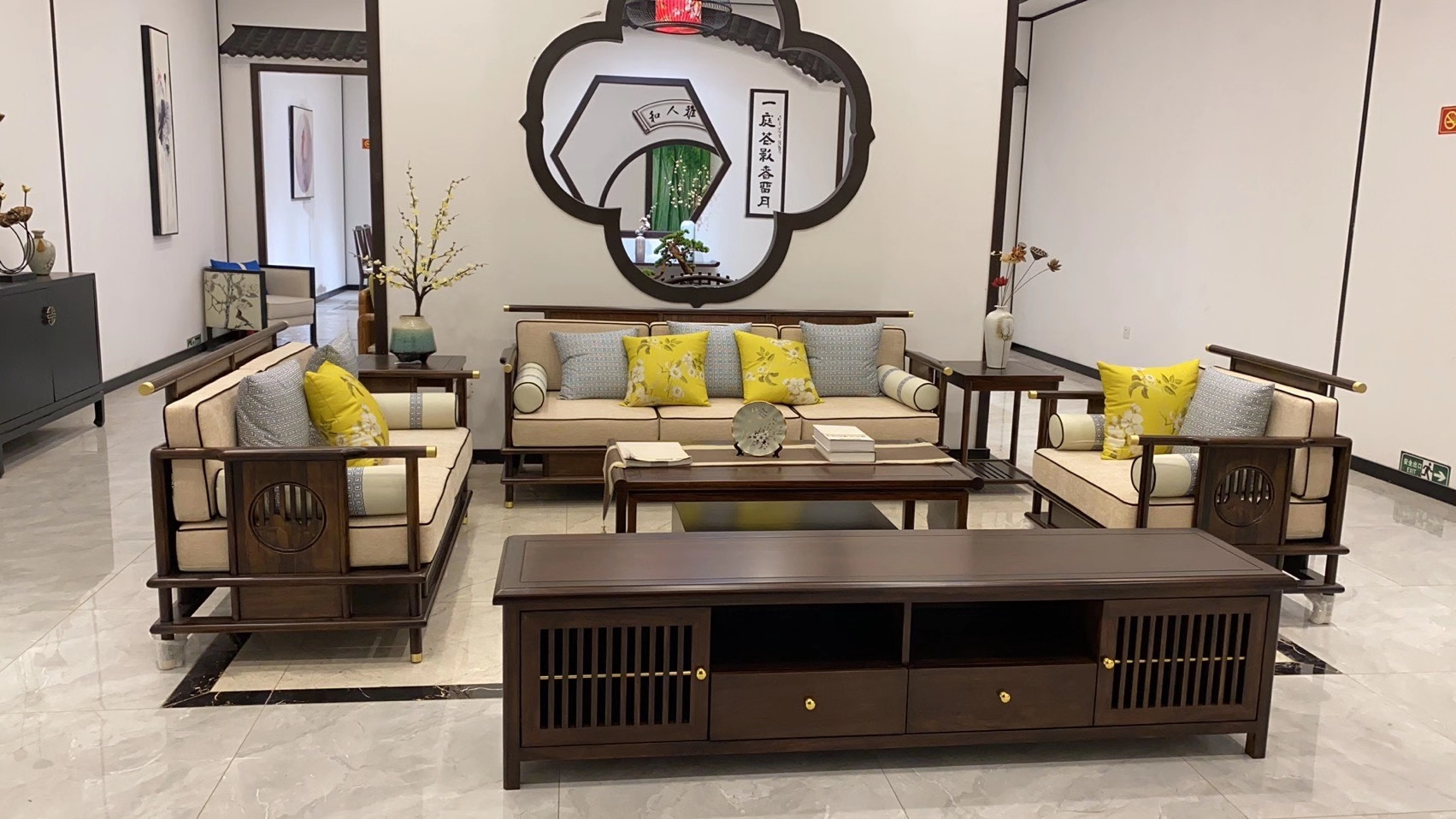 新中式沙发组合