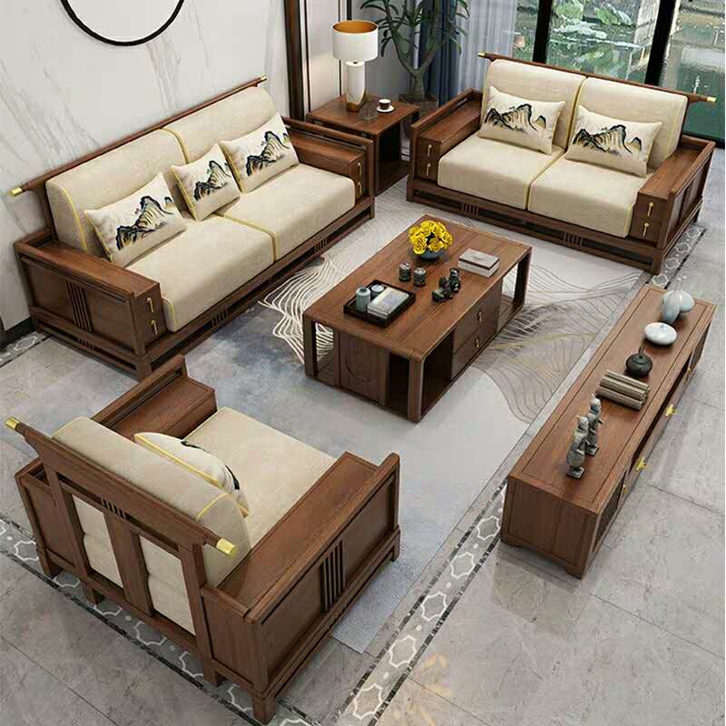 新中式沙发组合