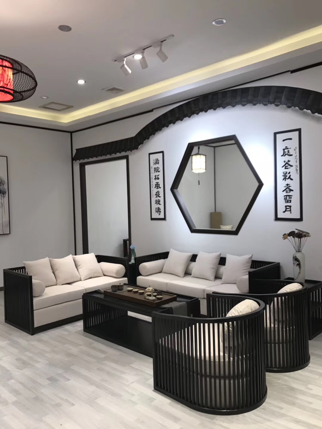 新中式沙发组合