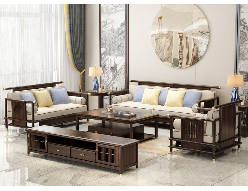新中式沙发组合