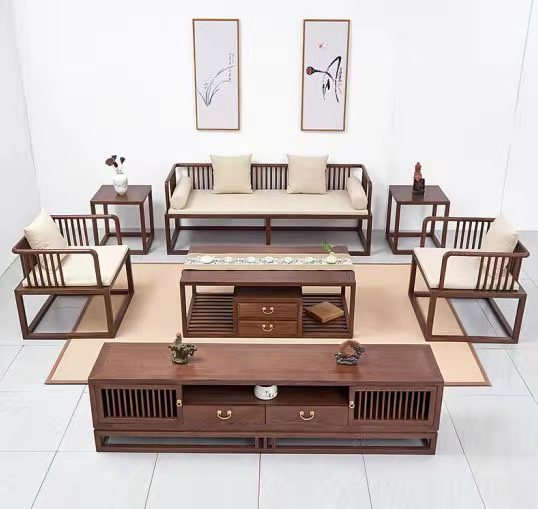 新中式沙发组合