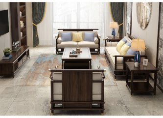 新中式沙发组合