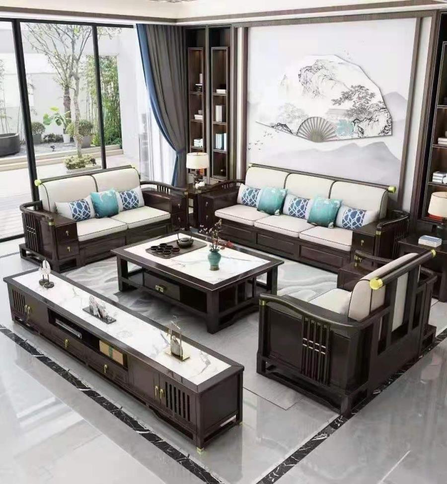 新中式沙发组合