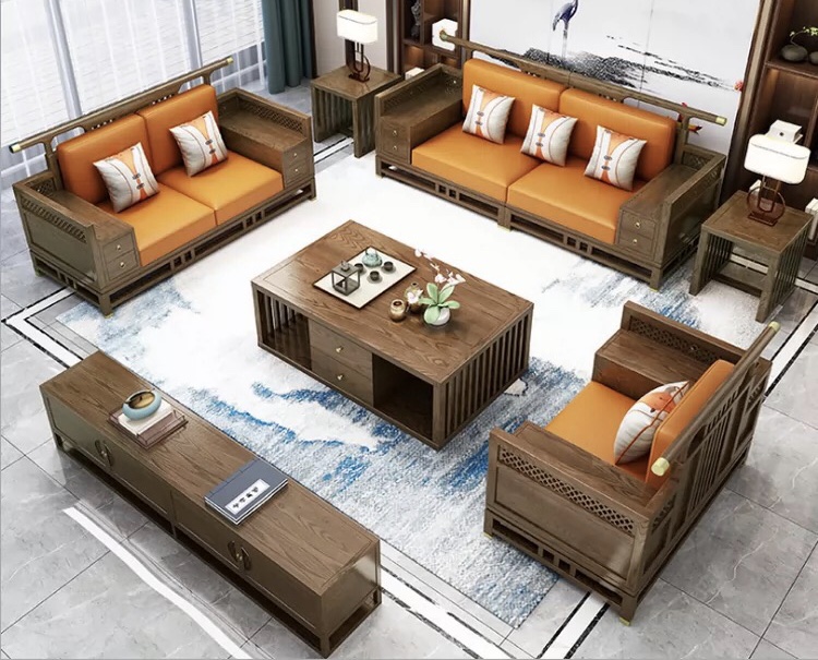 新中式沙发组合