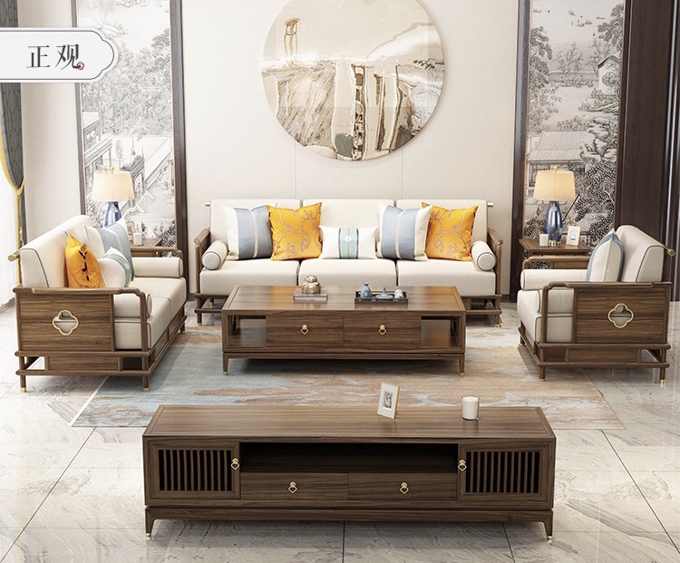 新中式沙发组合