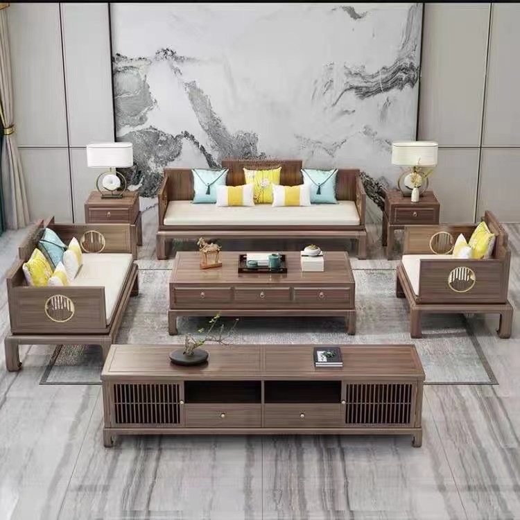 新中式沙发组合