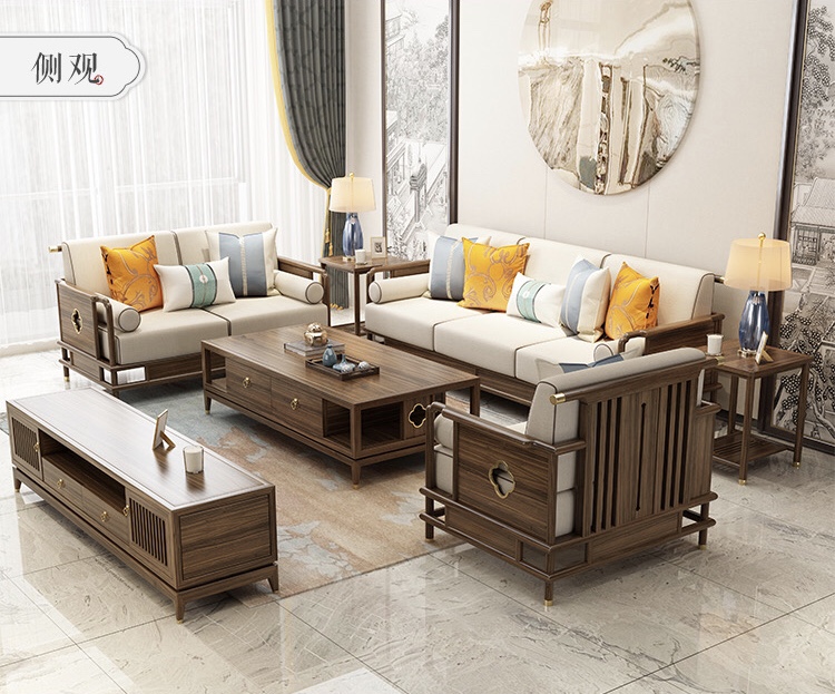 新中式沙发组合