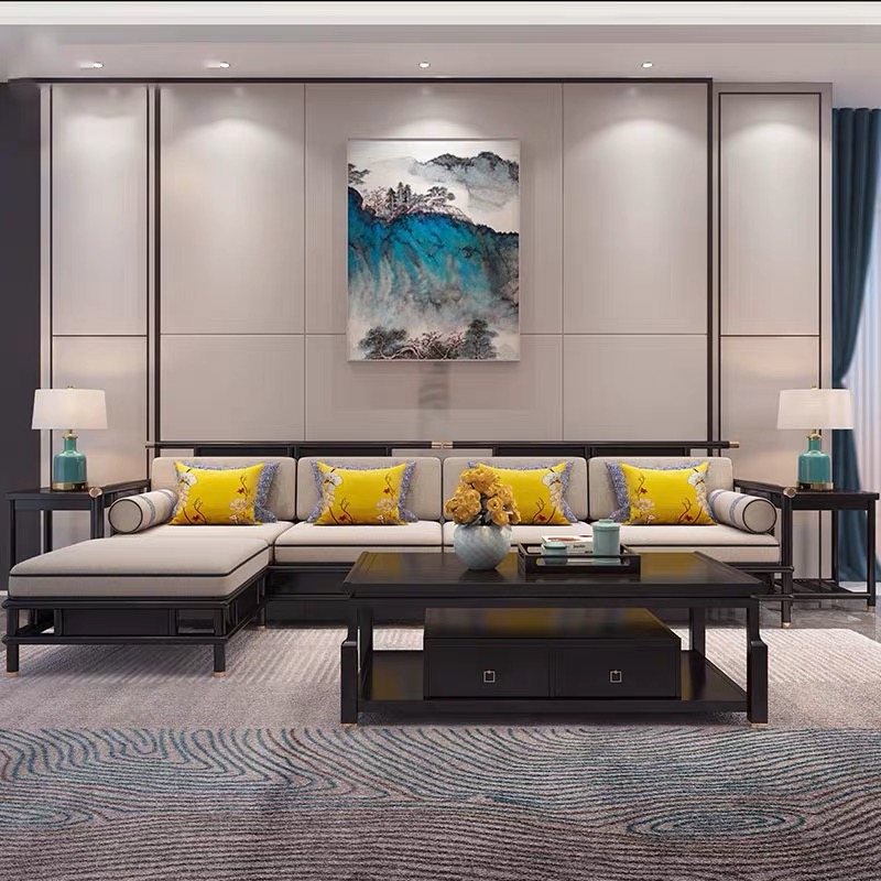 新中式沙发组合