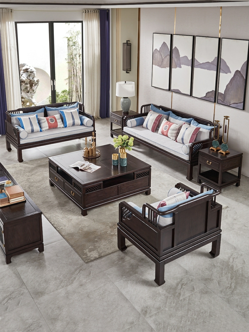新中式沙发组合