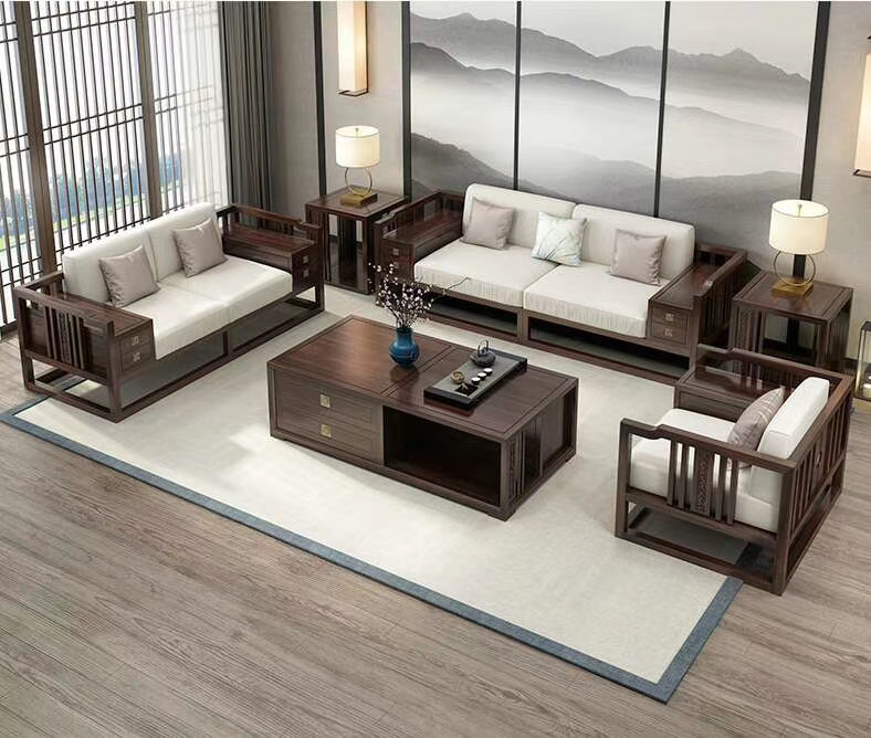 新中式沙发组合