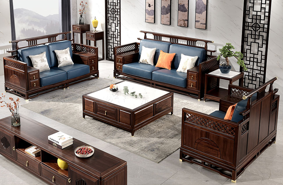新中式沙发组合