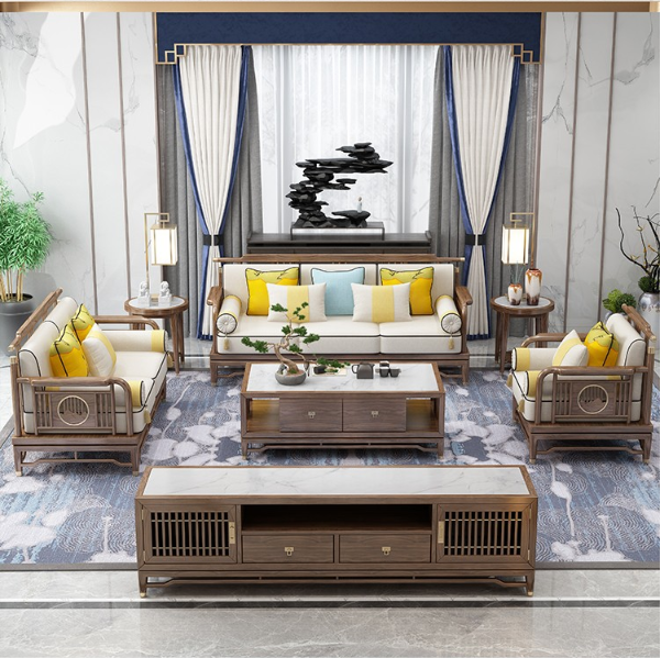 新中式沙发组合