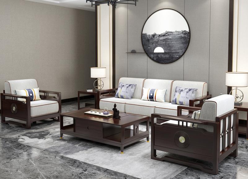 新中式沙发组合