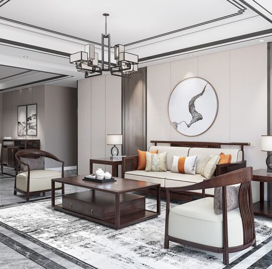 新中式沙发组合