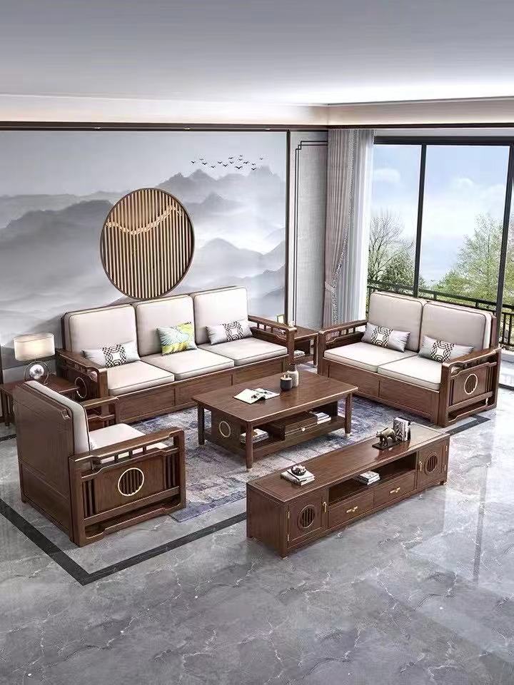 新中式沙发组合