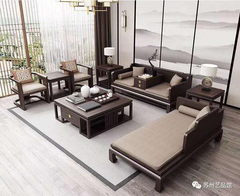 新中式沙发组合