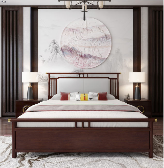 新中式卧室家具组合