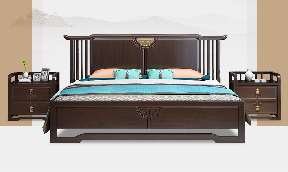 新中式卧室家具组合